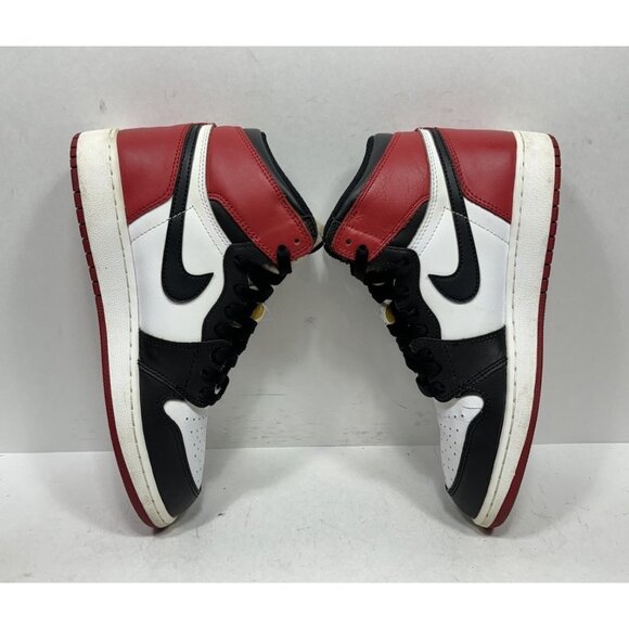 Nike Air Jordan 1 Retro High OG BG Black Toe 2016 Size 6.5Y Womens 8 575441 125 - Picture 8 of 11